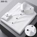 Men's Stretch Dress Shirt With Rhinestone Buttons – Wrinkle-Resistant, Slim Fit, Business Casual & Korean-Inspired Style_viptrois.com
