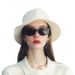 Glasses For Women Personality Trend Version Sunglasses Elegant Round Face Sunglasses Retro 9055 Square Curved Screen_viptrois.com