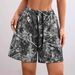 Men's Casual Sports Camouflage Leaf Print Shorts Versatile Drawstring Fashion_viptrois.com