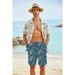 Premium Products New Men's 3D Printed Shorts, Leaf Hawaiian Shirt, Flower Pants_viptrois.com