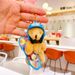 New Skateboard Bear Plush Pendant Creative Cartoon Cute Style Keychain Student Gift Bag Keychain_viptrois.com