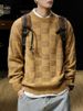 American Style Casual 650g Heavyweight For Men Winter Thickened Warm Knitted Sweater Loose Trendy Brand Plus Size Jacket_viptrois.com