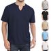 Men's Clothing European And American Spring And Autumn Men's Jacquard Small Square Round Neck Jacket Casual Loose Business T Shirt Short Sleeve_viptrois.com