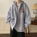 Pure Cardigan Sweatshirt Winter 2023 New Spring Jacket Men's Hooded Fleece Top Autumn Coat_viptrois.com