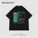 Men's Clothing Retro Washed Gesture Prayer Print Street Loose Casual Short Sleeved T Shirt_viptrois.com