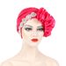 new air layer watermelon hat heavy diamond decoration sticky flower hat Indian hat African hat_viptrois.com