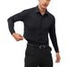 Men's Clothing Four Sided Stretch Shirt Business Casual Long Sleeved Hot Selling Solid Color Shirt_viptrois.com