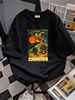 Vintage Halloween Spell Witch Monster Halloween Party T-Shirt Print Round Neck Short Sleeve Summer Graphic Versatile Soft Designer Clothes Top For Everyday Wear Stylish T-Shirt For Women Casual Slightly Female Fashion Streetwear Casual Unisex_viptrois.com