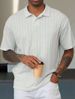 Men's Clothing Daily Casual Shirt Solid Color Lapel Pullover All Match T Shirt Tops_viptrois.com