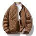 2025 Men's Autumn Winter Reversible Jacket New Business Baseball Collar Coat Plus Size Cotton Clothing_viptrois.com
