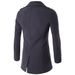 Loom Loom AOWOFS 2024 Spring And Autumn New Fashion Quality Men's Wool Double-Breasted Simple Trench Coat XD111 European Version_viptrois.com