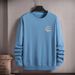 Men's Clothing Plus Size Casual Loose Fat Guy Trendy Printed Bottoming Shirt_viptrois.com
