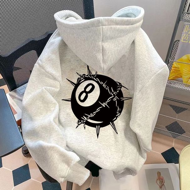 American Hip Hop Street Hooded Jacket Tide 2024 Autumn New Vintage Tide Brand Lazy Style Loose Sweater_viptrois.com