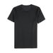 Summer New Men's Short Sleeve T-Shirt Ice Silk Thin Traceless Elastic Stripe Slim Sleeve Short Sleeve T-Shirt Men's Bottom Shirt_viptrois.com