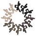 Korean Melange Color Minimalist Bowknot Hair Clip - Asymmetric Design Premium Matte Updo Shark Claw Clip_viptrois.com