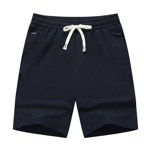 Men's Summer Nylon Ice Silk Loose Fit Shorts Cool Breathable Casual Sports mid Waist with Zipper Pockets_viptrois.com