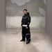 Streetwear Unisex Hoodie With Futuristic Geometric Print - Oversized Fit, Soft Polyester Fabric, Trendy Urban Style (Black)_viptrois.com