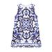 Mother & Kids New Children's Skirt Girls Blue And White Porcelain Dress Sleeveless Vest Skirt_viptrois.com
