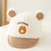 Style children's winter hat 0 12 months baby cute bear duckbill cap warm sunshade soft brim hat wholesale_viptrois.com