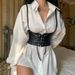 Unisex Stylish women's leather vest Waistband Elastic elastic strap Women accessorize with a blouse belt_viptrois.com