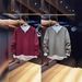Autumn New Men's Two-Piece Casual Sweatsh Trendy Fashion Pullover Long Sleeve Base Sh Slim Fit Versatile_viptrois.com