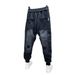 Men's Gradient Colorblock Jogger Pants | Streetwear Style Drop-Crotch Sweatpants | Relaxed Fit Tapered Cuff Casual Trousers_viptrois.com