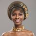 New Exaggerated Gold Stamped Shutters, Multi Layered Sponge Stacking, Colorful Side Accessories, African Turban Hat Bag_viptrois.com