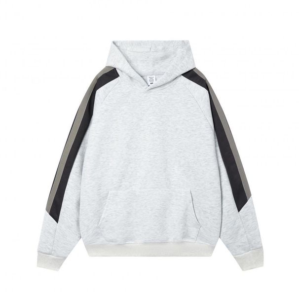 Men's Clothing Men's & Women's Heavyweight 330g Color Block Hoodie - Vintage College Style Pullover Sweatshirt With Kangaroo Pocket_viptrois.com