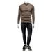 European Station Winter New Men's Fleece-Lined Thickened Youth Half-Turtle Neck Slim Fit Base Shirt Warm Top Trendy_viptrois.com