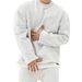 Men's Casual Hoodie - Loose Fit Cotton Pullover Sweatshirt For Gym, Running & Streetwear (Black, Grey, Beige, Khaki, White-Grey) - M-XXXL_viptrois.com