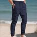 Men's Cargo Jogger Pants - Stylish Multi-Pocket Workwear Pants With Adjustable Drawstring For Streetwear & Outdoor_viptrois.com