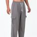 Men's Linen-Blend Casual Pants - Breathable Straight Leg Trousers For Sports & Daily Wear (Multiple Colors/Sizes)_viptrois.com