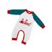 Christmas Santa Claus candy cane alphabet Christmas Family suit printed homewear_viptrois.com
