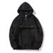 Men's Fleece-Lined Hooded Pullover Sweatshirt - Half-Zip, Drawstring Hood, Winter Streetwear, 100% Polyester (Gray/Black/Navy/Orange)_viptrois.com