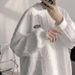 Men's Streetwear Hoodie – Oversized Pullover With Minimalist Design (Trendy High-Street Look, Lightweight For Spring/Fall)_viptrois.com
