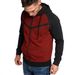 Men's Fleece-Lined Hooded Sweatshirt - Winter Warm Pullover Hoodie For Casual & Sports, Soft Polyester Fabric, Black, S-XXL_viptrois.com