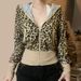 European And American Style Cross-Border New Street Fashion Leopard Print Hooded Zipper Cardigan Long Sleeve Jacket_viptrois.com