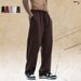 Terry Cotton Sports Casual Sweatpants, Thin Spring/Summer Style, Drawstring Loose-Fit Long Pants For Men_viptrois.com
