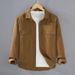 Workwear Casual Solid Color Cotton Long Sleeved Shirt For Men, Youth, Urban Fashion, Handsome Shirt For Men_viptrois.com