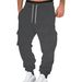 Men's Casual Jacquard Drawstring Pants - Comfortable & Stylish Wide Leg Trousers For Everyday Wear_viptrois.com
