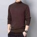 Men's Clothing Men's Double-Layer Fleece-Lined Thermal Long Sleeve T-Shirt, Semi-Turtleneck Warm Base Layer For Autumn Winter & Spring_viptrois.com