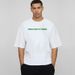 Boxy Fit West Coast Pure Cotton Heavy Short Sleeve Base 240g Large Size T-shirt Loose Round Neck Shoulder Sleeve Top_viptrois.com