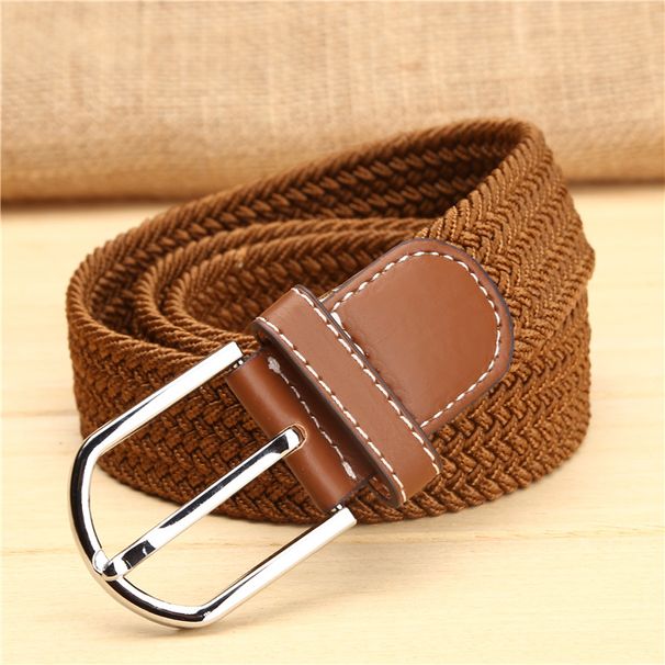 Unisex 39 color elastic woven elastic belt men's and women's belt canvas belt_viptrois.com