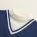 kid's clothing Preppy kids' sweater with fake collar and striped jumper over it_viptrois.com