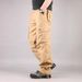 Men's Clothing Cargo Pants With 6 Pockets, Cotton Workwear Trousers, Relaxed Fit, Straight Leg, Military Green, Navy, Black - Casual & Outdoor Use_viptrois.com
