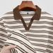 Casual Striped Lapel Polo Shirts Men's Short Sleeved T Shirts_viptrois.com