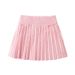 Toddler Girls’ High-Waisted Cotton Pleated Skirt – Soft A-Line For Play & School (80cm-120cm, 4 Colors)_viptrois.com
