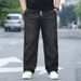 Men's Plus Size Relaxed Fit Straight Leg Jeans - High Waist Stretchy Comfort For Big & Tall Gentlemen (XL-8XL, Multiple Colors)_viptrois.com