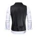 Men's Slim Fit British Style Vest - Single Breasted Formal Waistcoat With Notch Lapel (Black, M-3XL) | Wrinkle-Resistant Acrylic Blend_viptrois.com