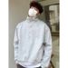 Pi Shuai Half Zipper Hoodie Men's Autumn and Winter Collection New Street Simple Solid Color Basic Edition Hoodie Long Sleeve Top_viptrois.com